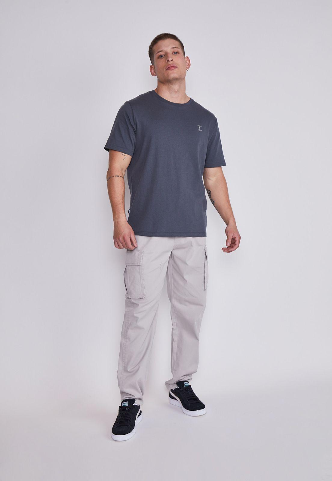 Polera Hombre Acero Bordado Sioux-3