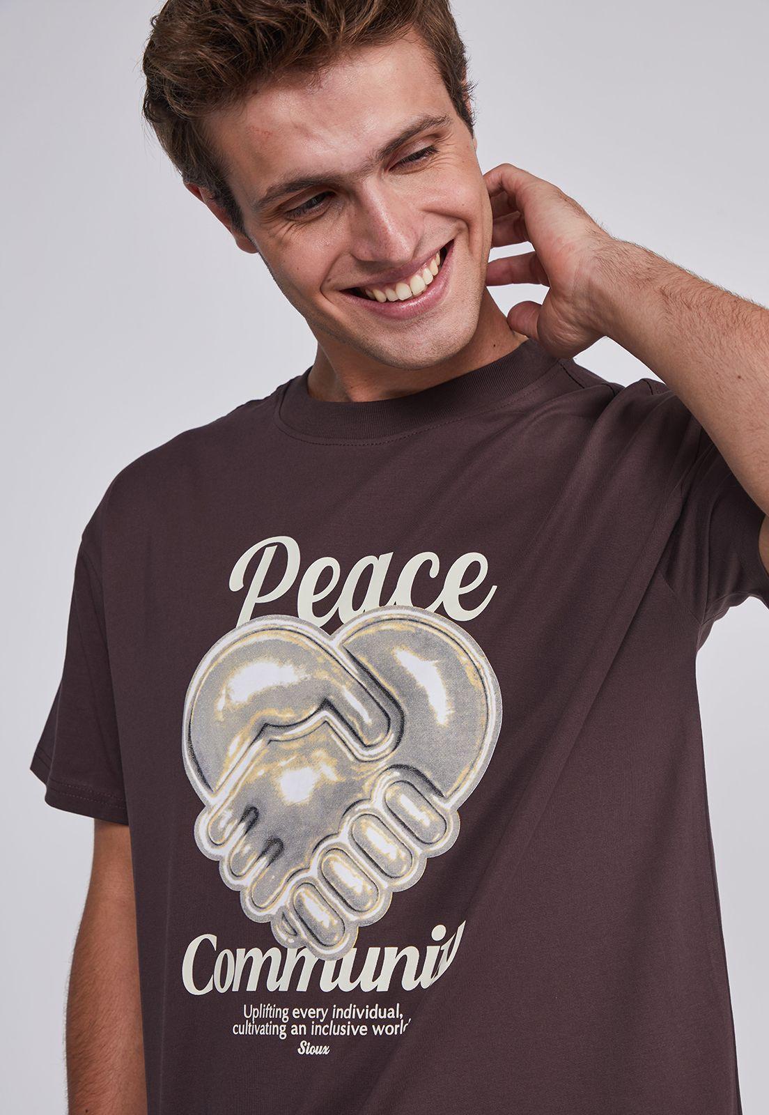 Polera Hombre Corazon Manos Cafe Sioux-1