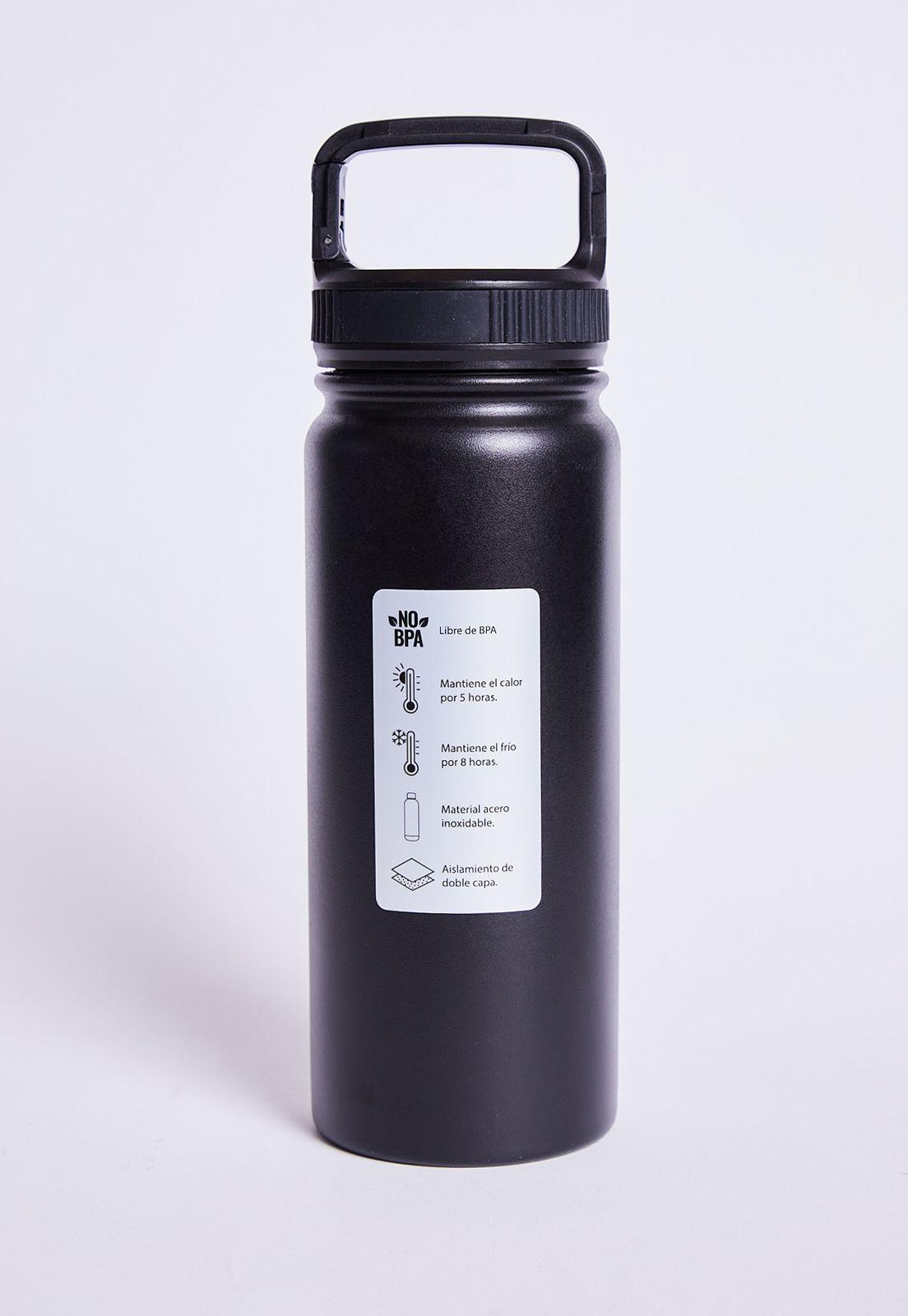 Botella Termico Mango Mosqueton Negro Sioux-2