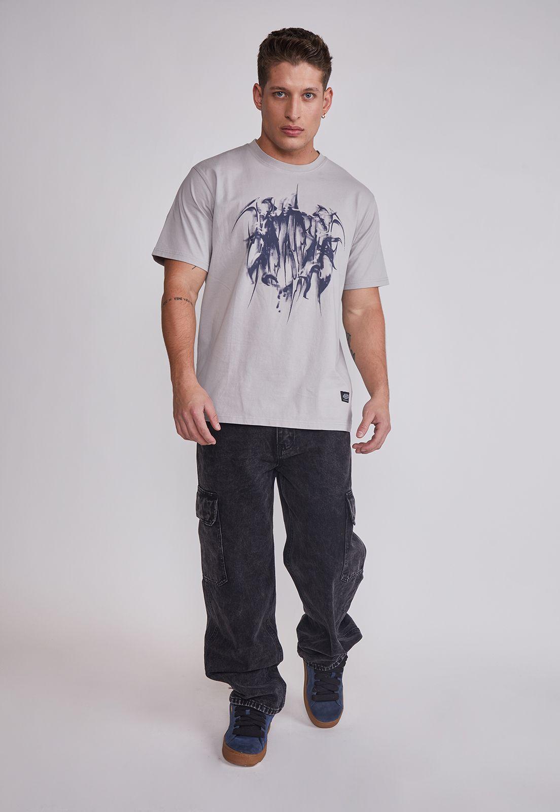 Jeans Hombre Cargo Celeste Negro Sioux-3