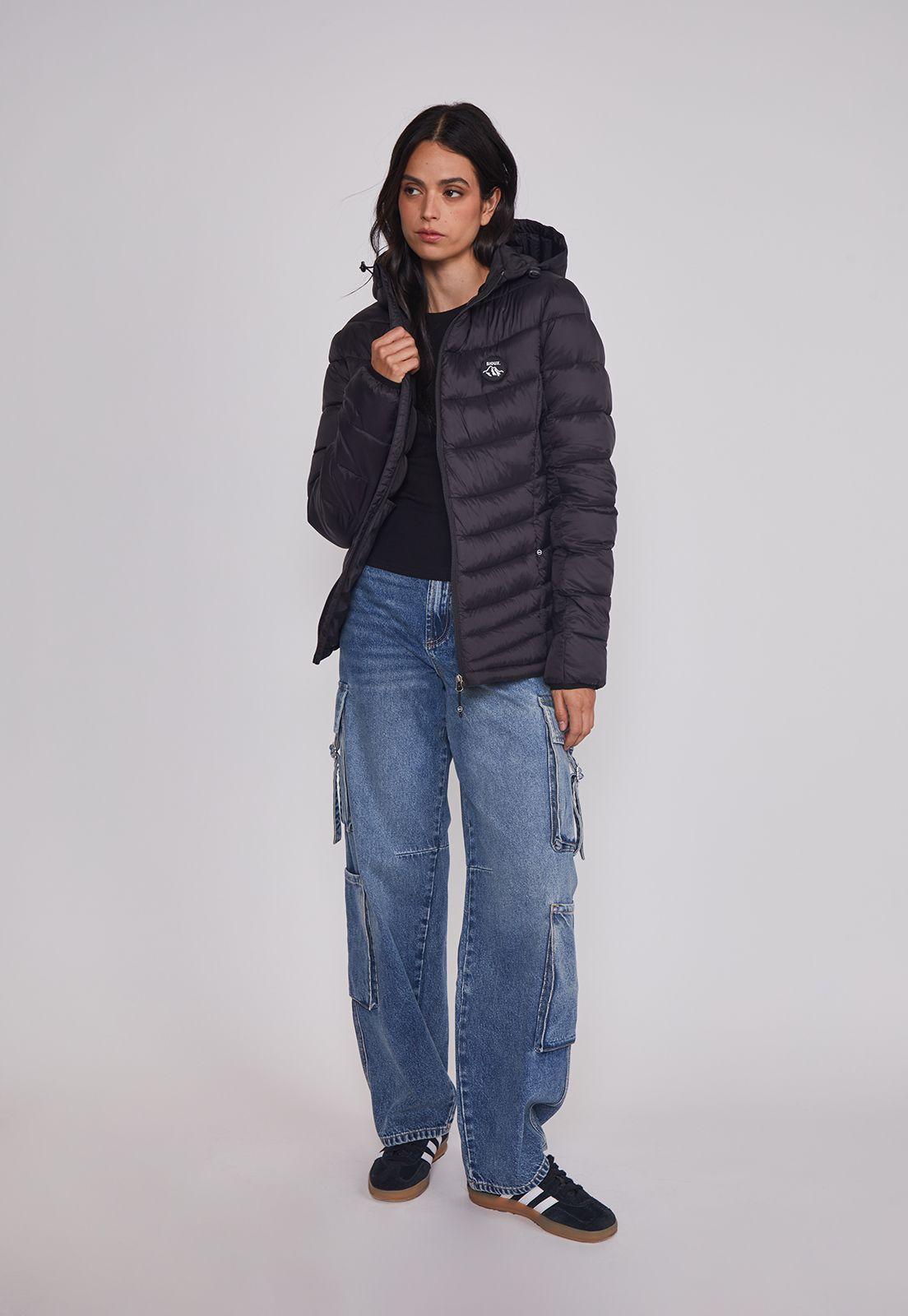 Parka Mujer Outdoor Negro Sioux-2