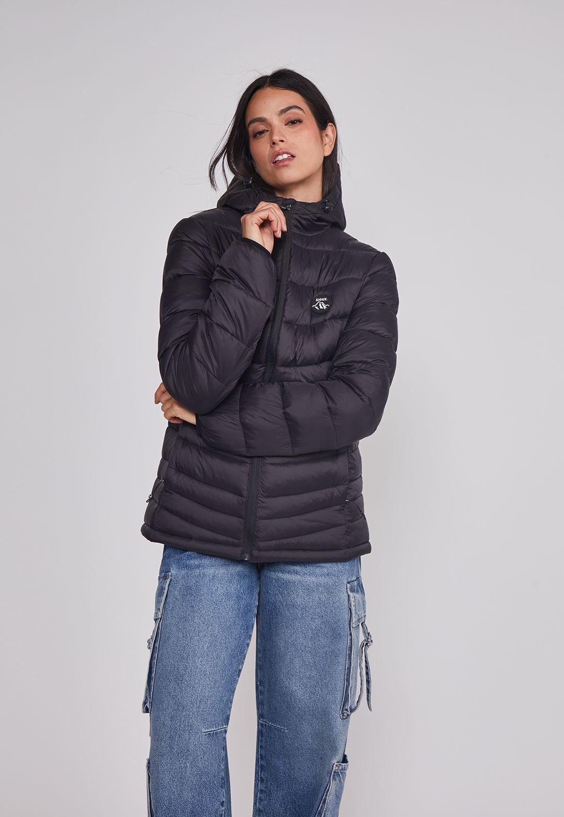 Parka Mujer Outdoor Negro Sioux-4
