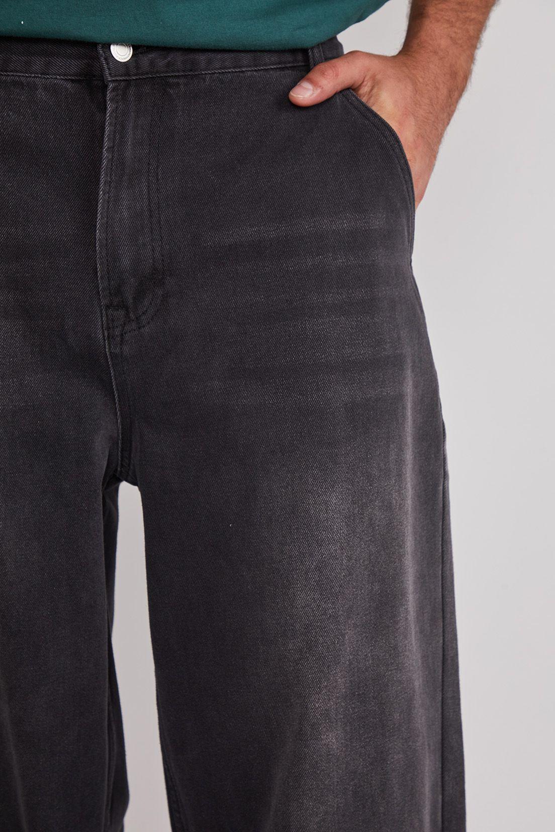 Jeans Hombre Baggy Negro Sioux-2