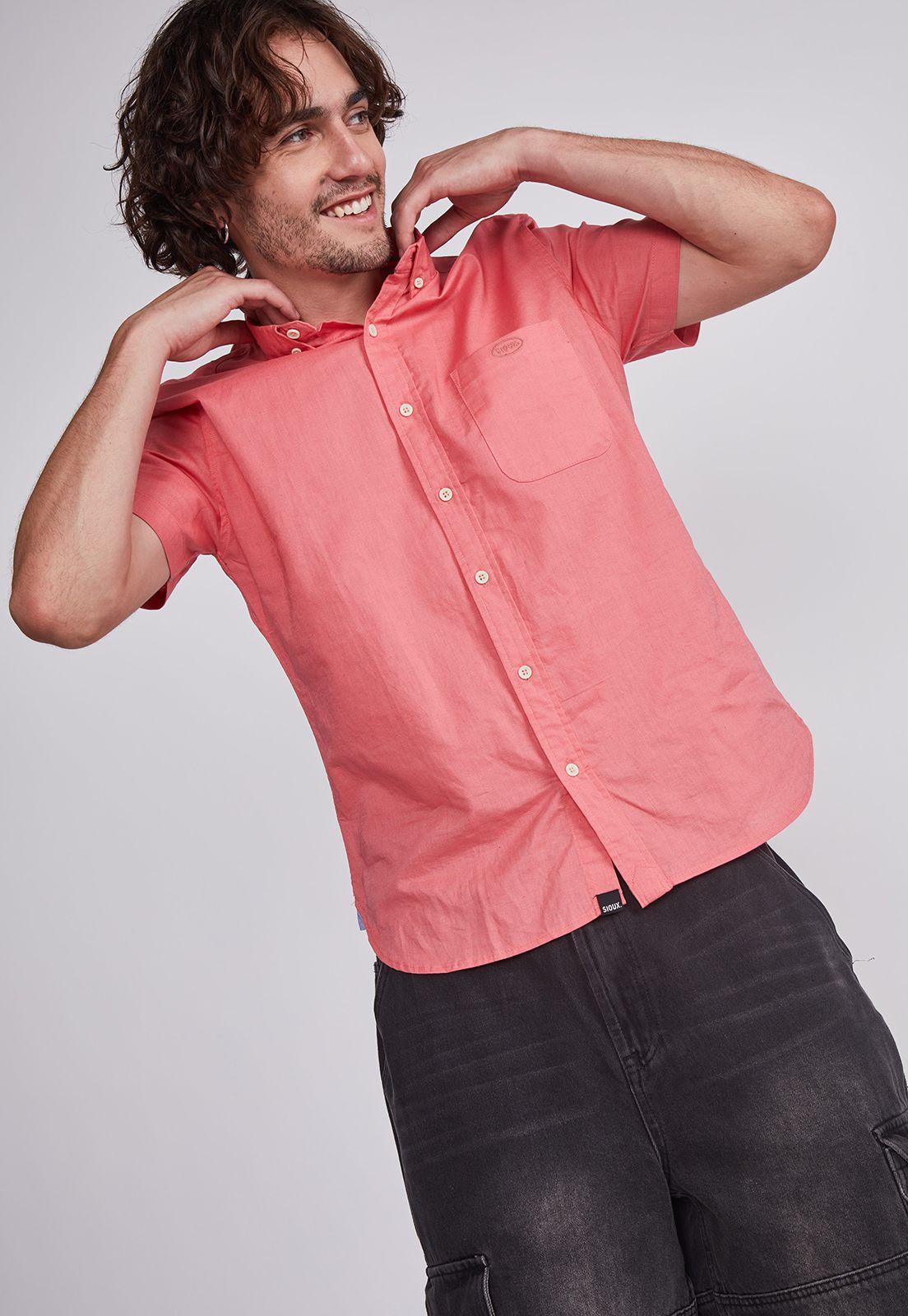 Camisa Hombre Sandia Lino Slim Sioux-1