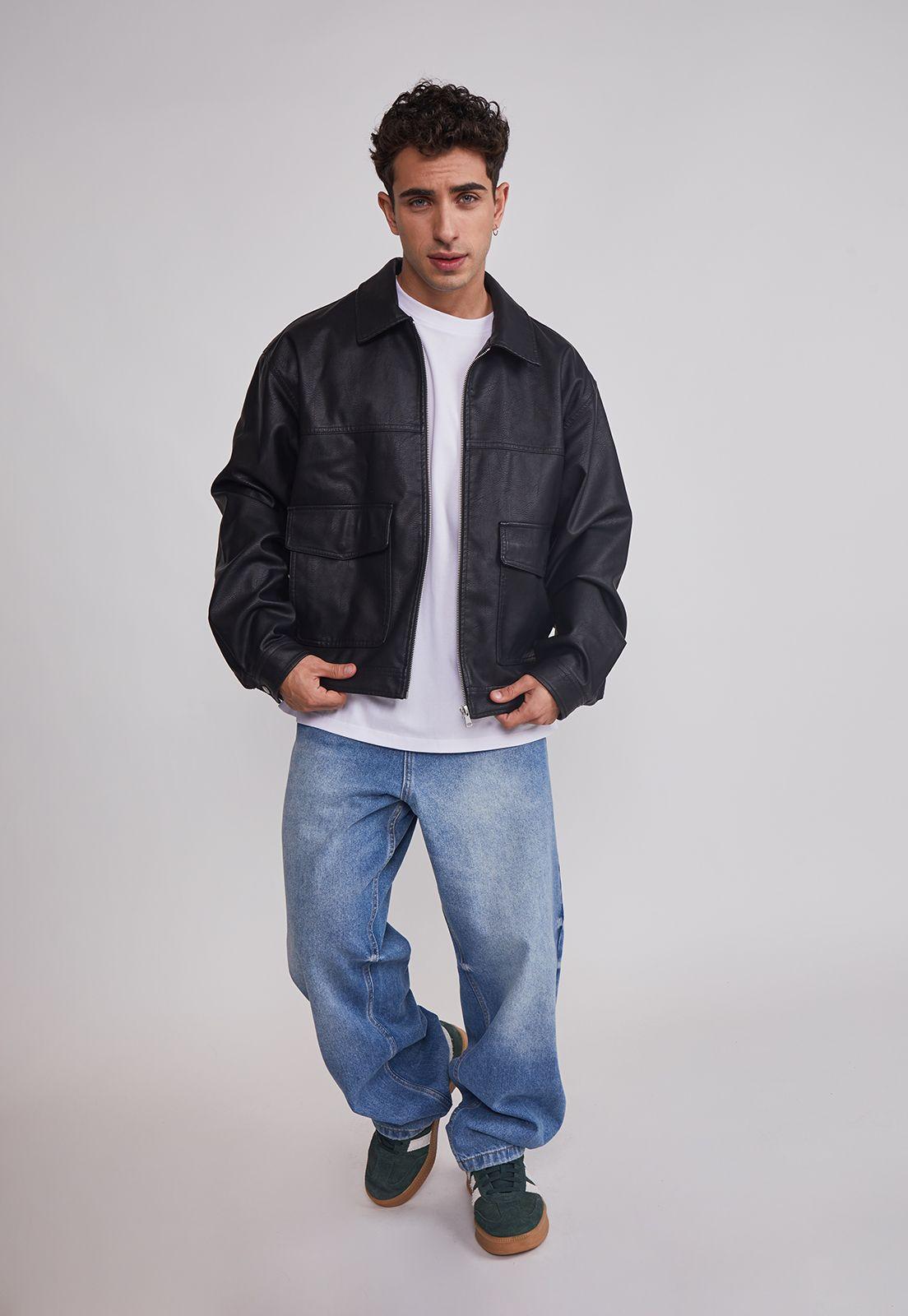 Jeans Hombre Baggy Cierre Azul Sioux-1