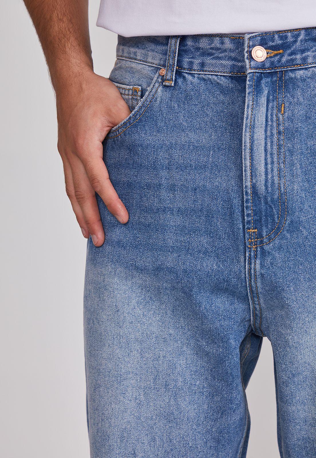 Jeans Hombre Baggy Cierre Azul Sioux-2