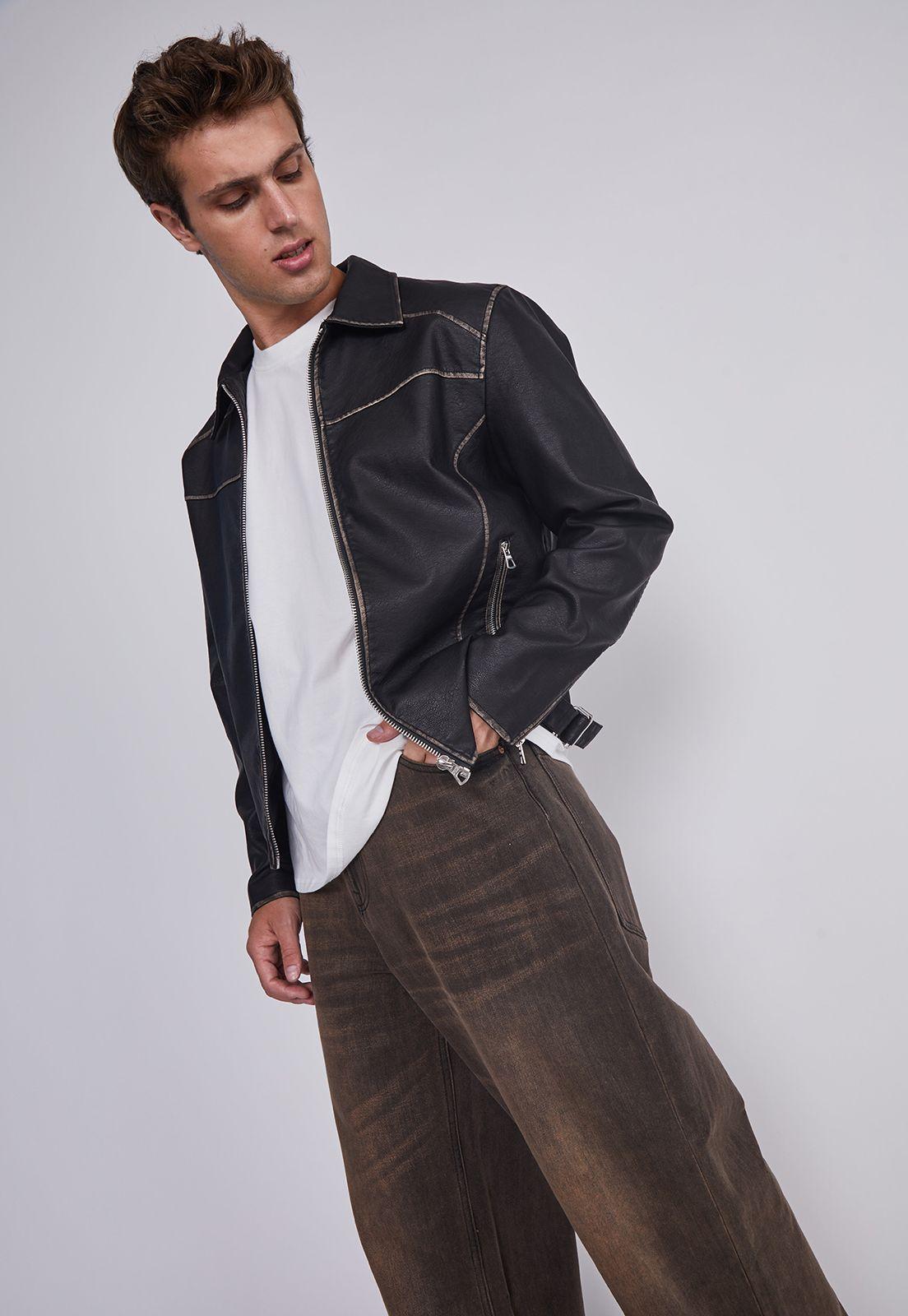 Chaqueta Hombre Motera Negro Sioux-3