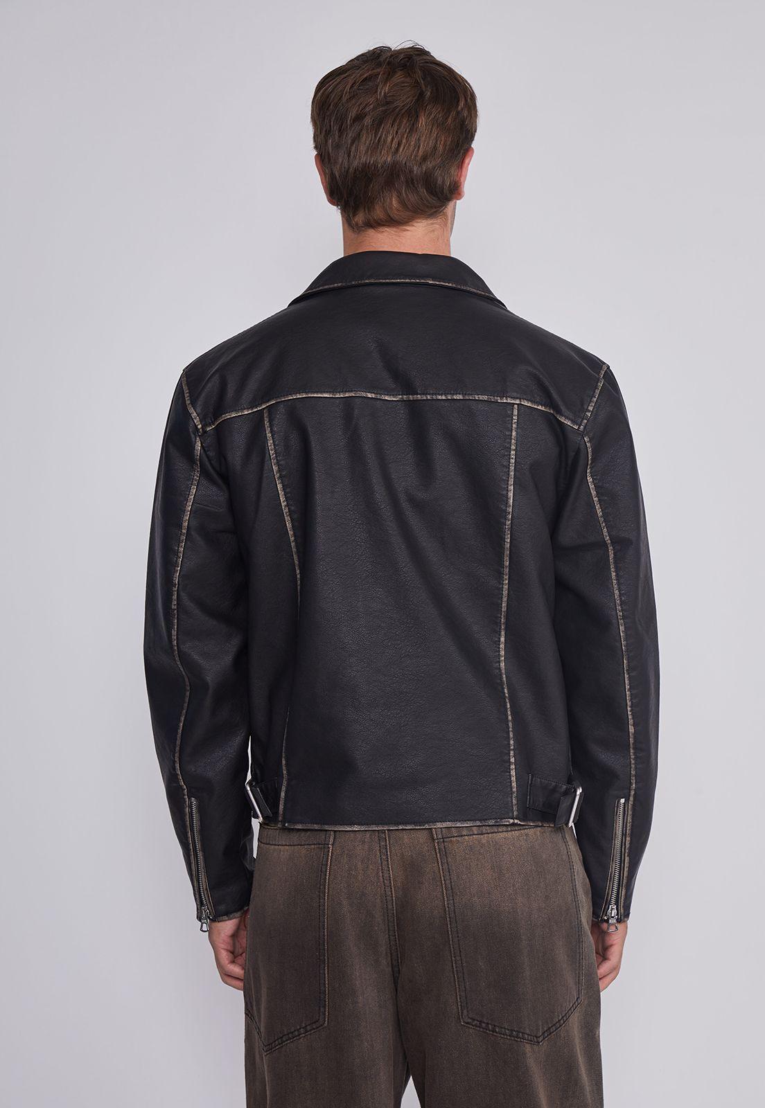 Chaqueta Hombre Motera Negro Sioux-4