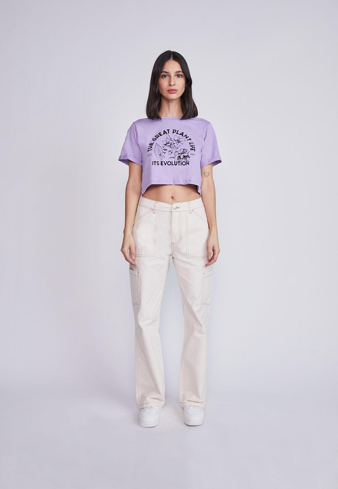 Polera Mujer Estampada Lila Sioux-3