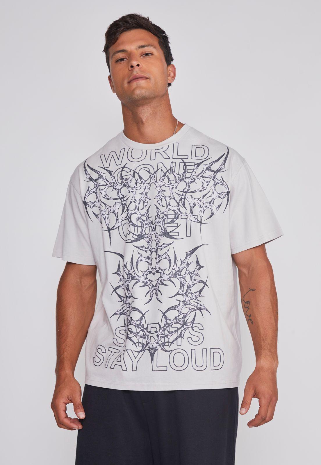 Polera Hombre Death Delantero Beige Sioux-0