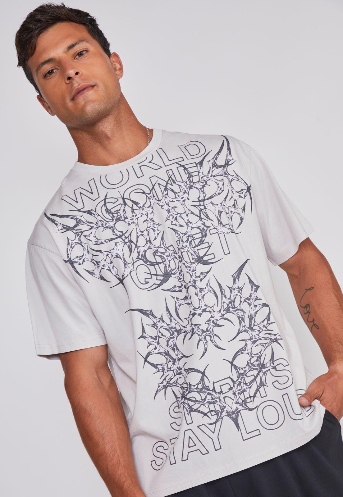 Polera Hombre Death Delantero Beige Sioux-3