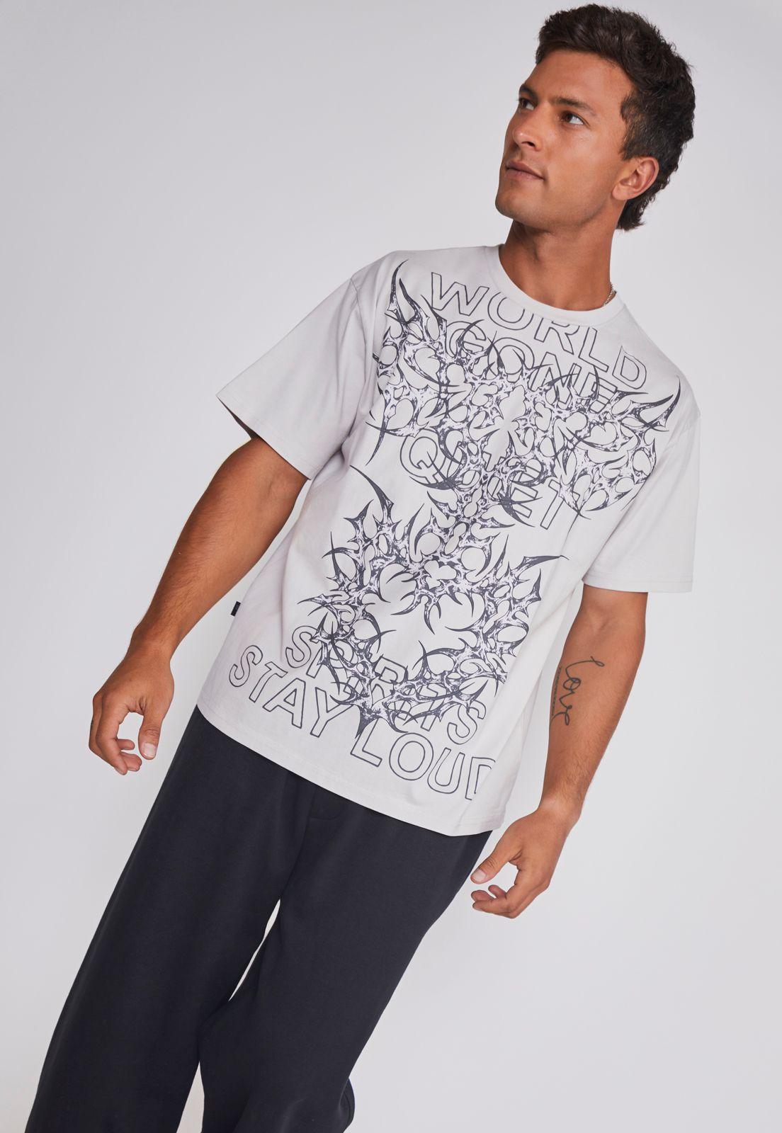 Polera Hombre Death Delantero Beige Sioux-4