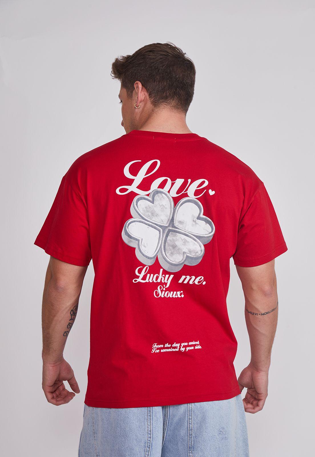 Polera Hombre Lucky Me Rojo Sioux-3