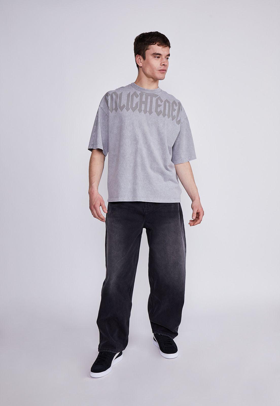 Jeans Hombre Negro Baggy Lavado Sioux-3