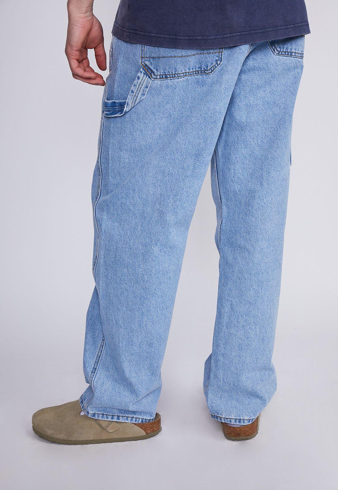 Jeans Hombre Celeste Recto Carpintero Sioux-2