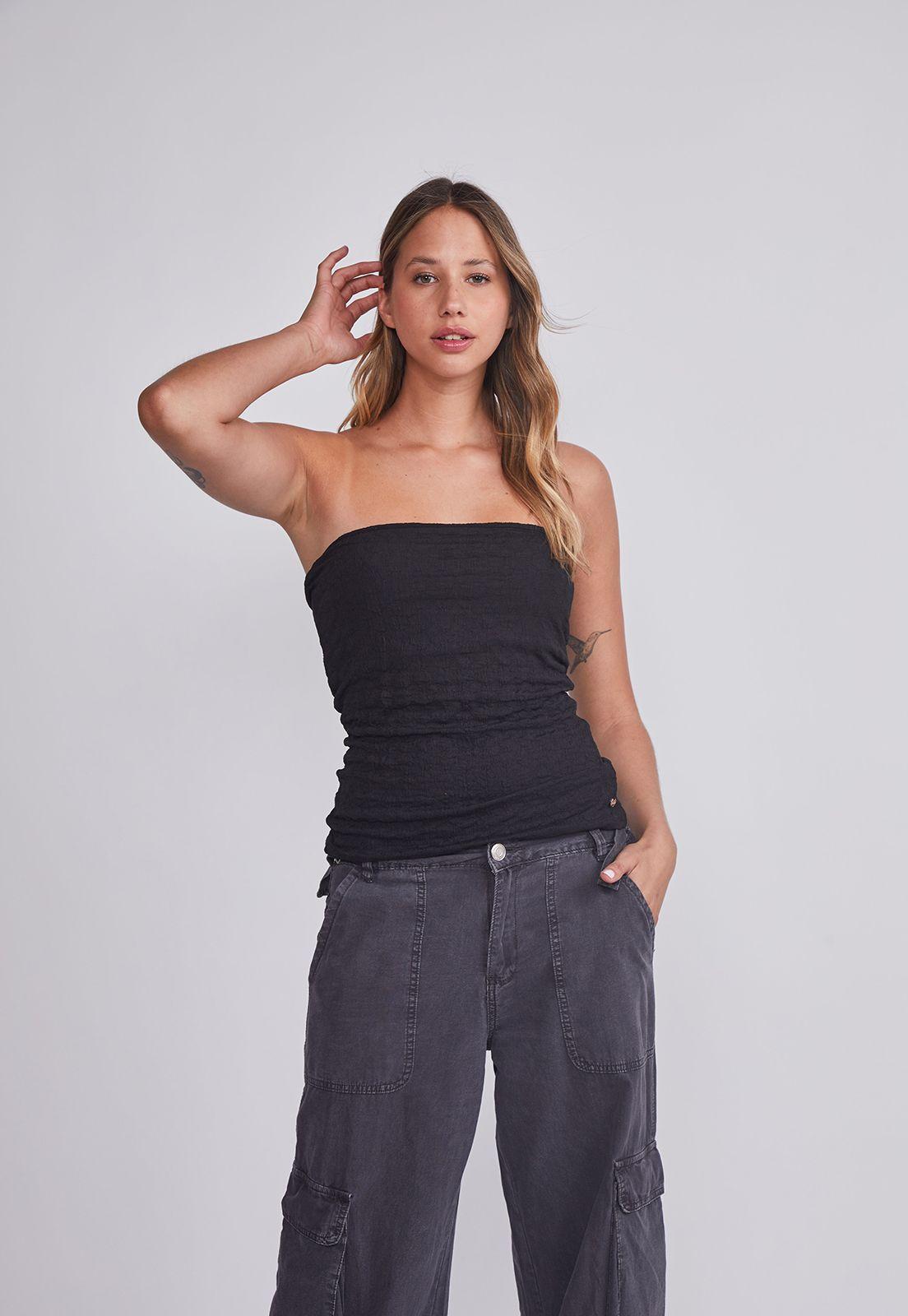 Jeans Mujer Gris Multibolsillos Sioux-1