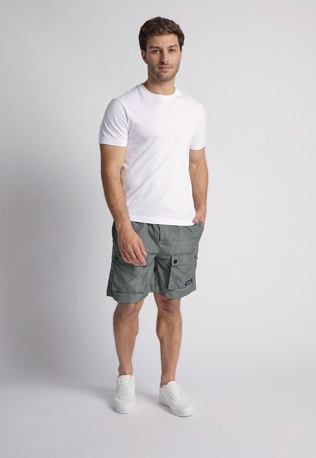 Bermuda Hombre Maxi Bolsillos Verde Sioux-3