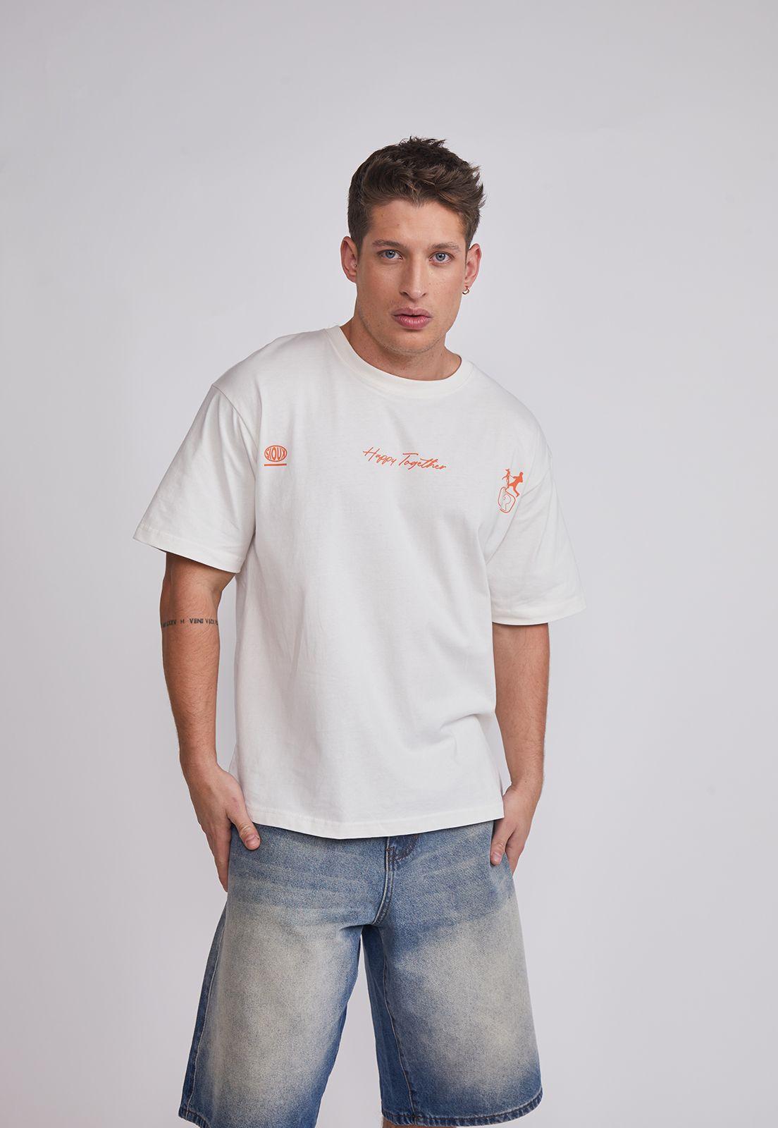 Polera Hombre Magic Perros Crudo Sioux-0