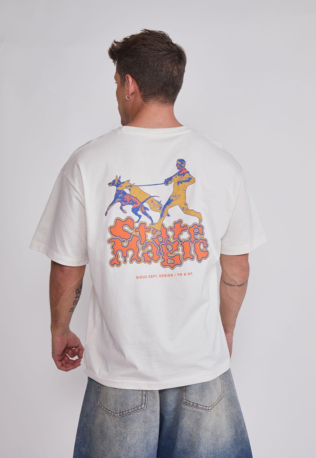 Polera Hombre Magic Perros Crudo Sioux-3