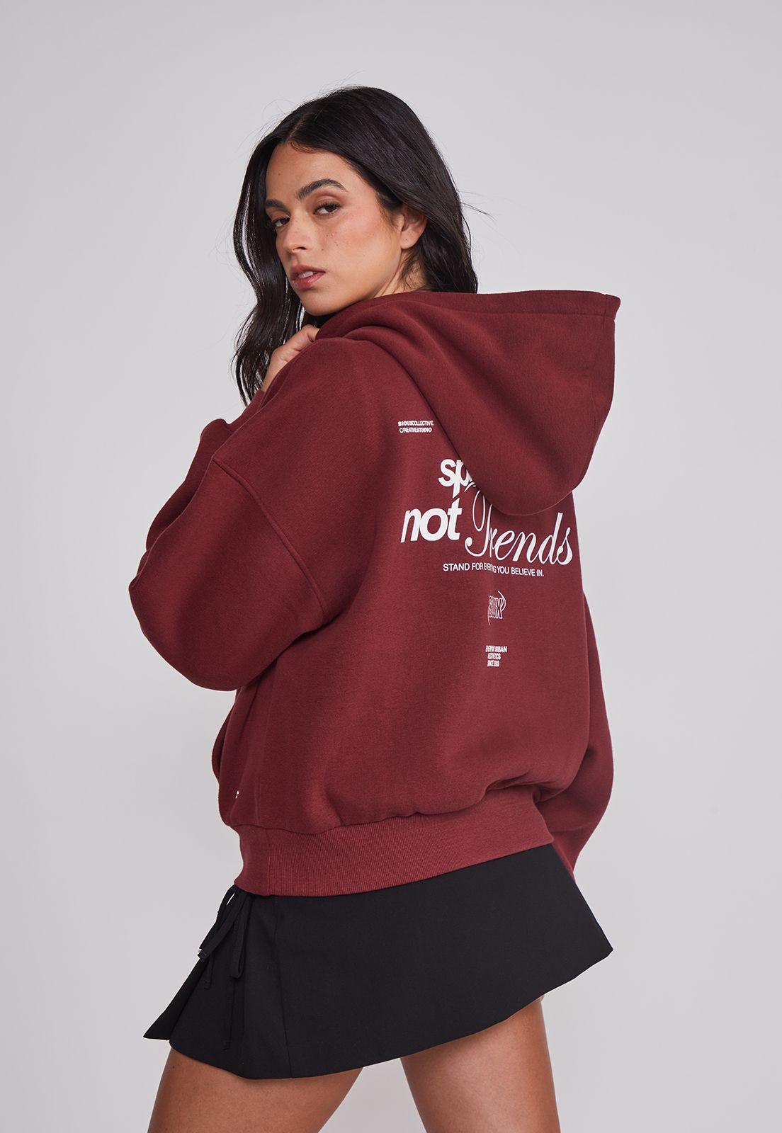 Polerón Mujer Espalda Trend Burdeo Sioux-1