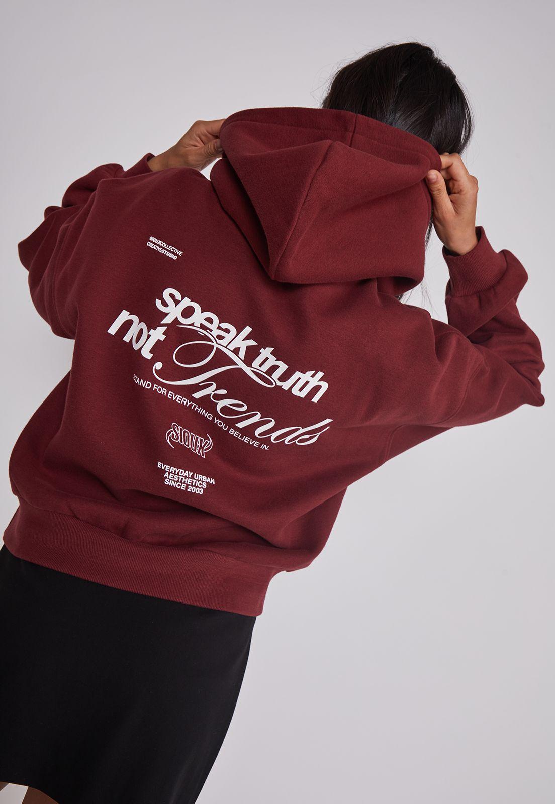 Polerón Mujer Espalda Trend Burdeo Sioux-3