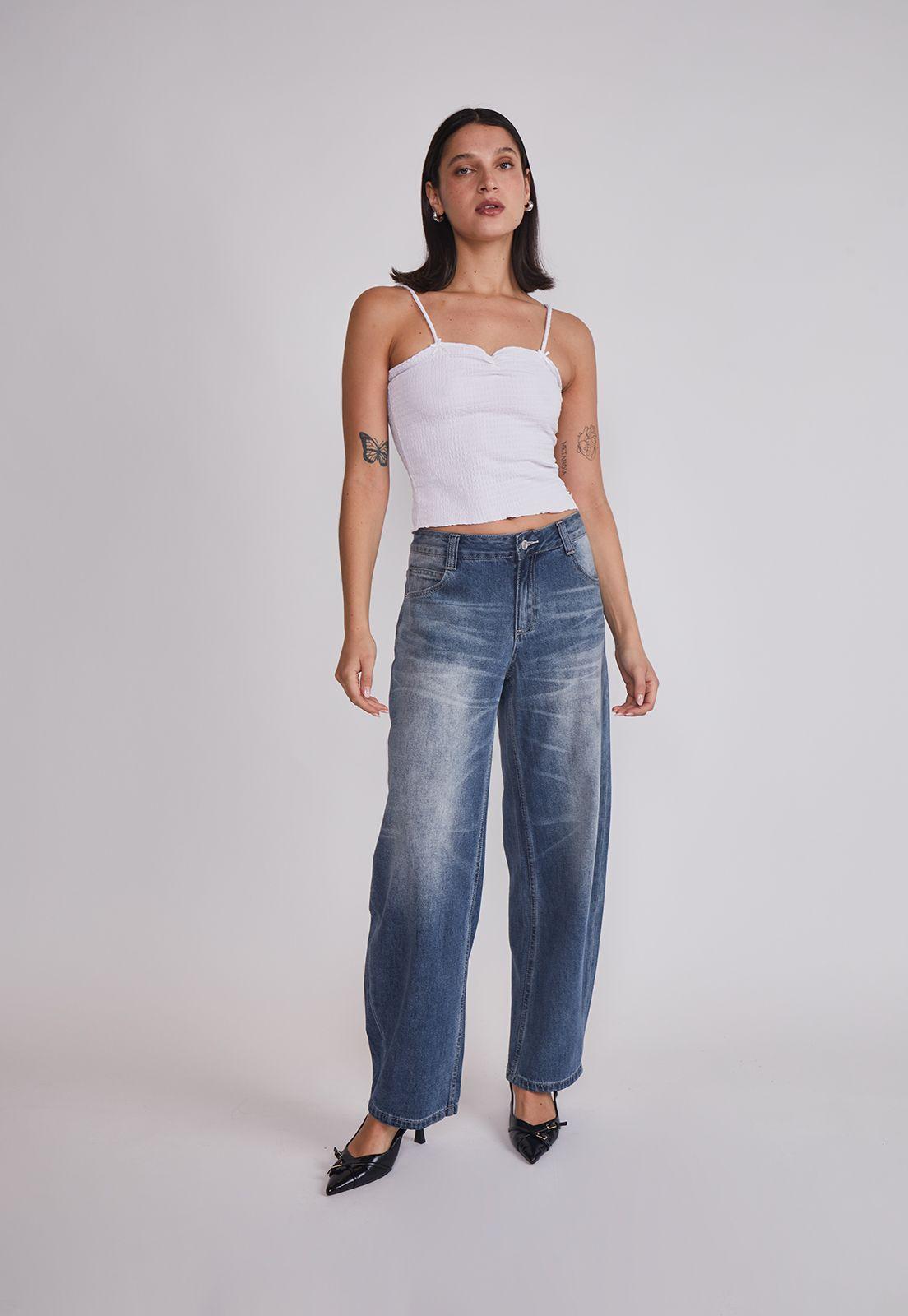 Peto Mujer Tela Texturada Blanco Sioux-4