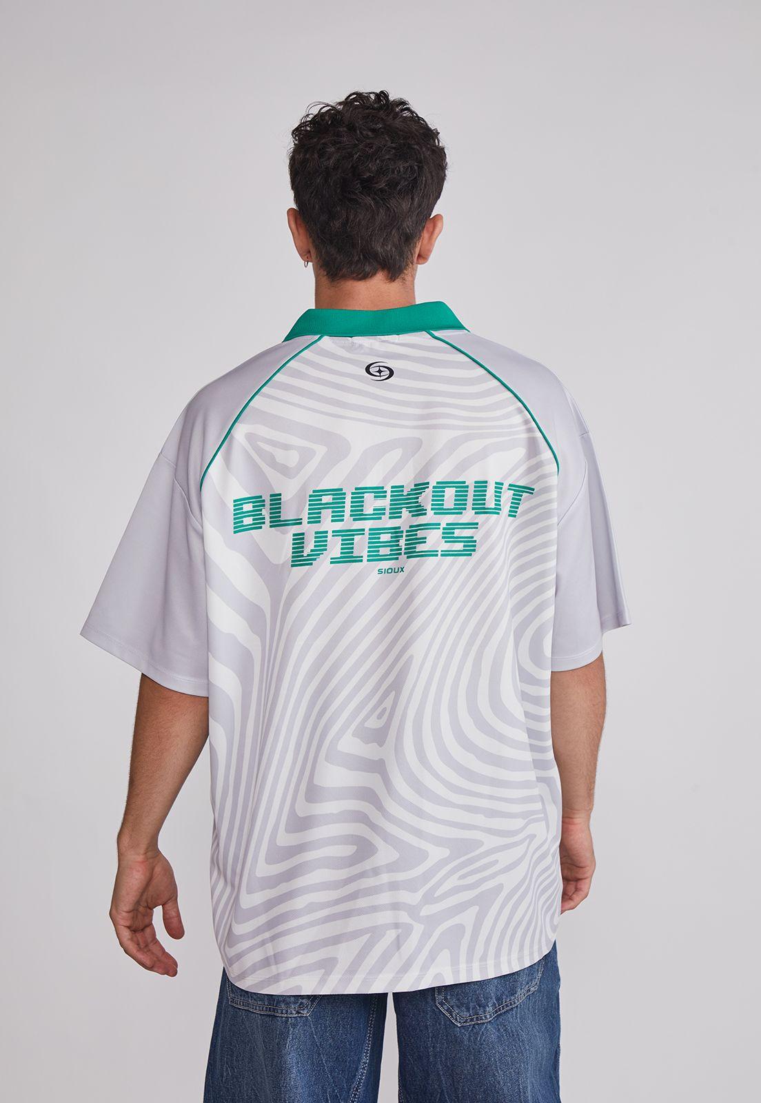 Polera Hombre Oversize Fútbol Retro Gris Sioux-3