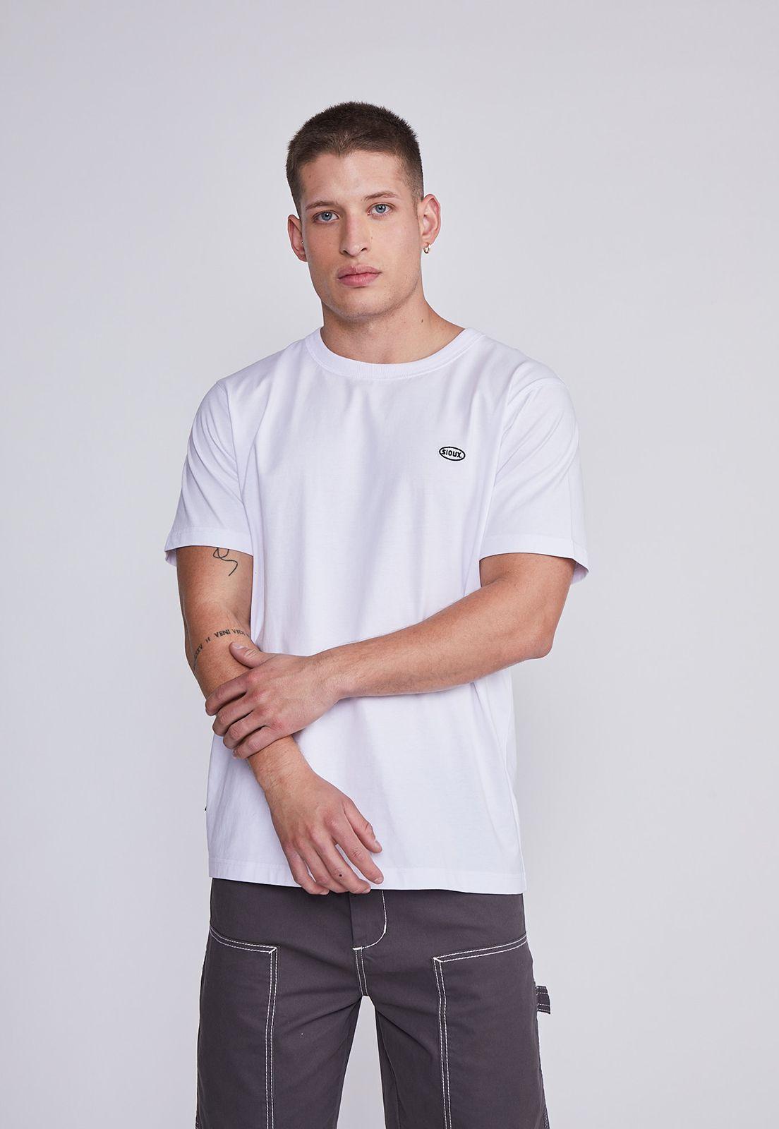 Polera Hombre Blanco Basica Sioux-0