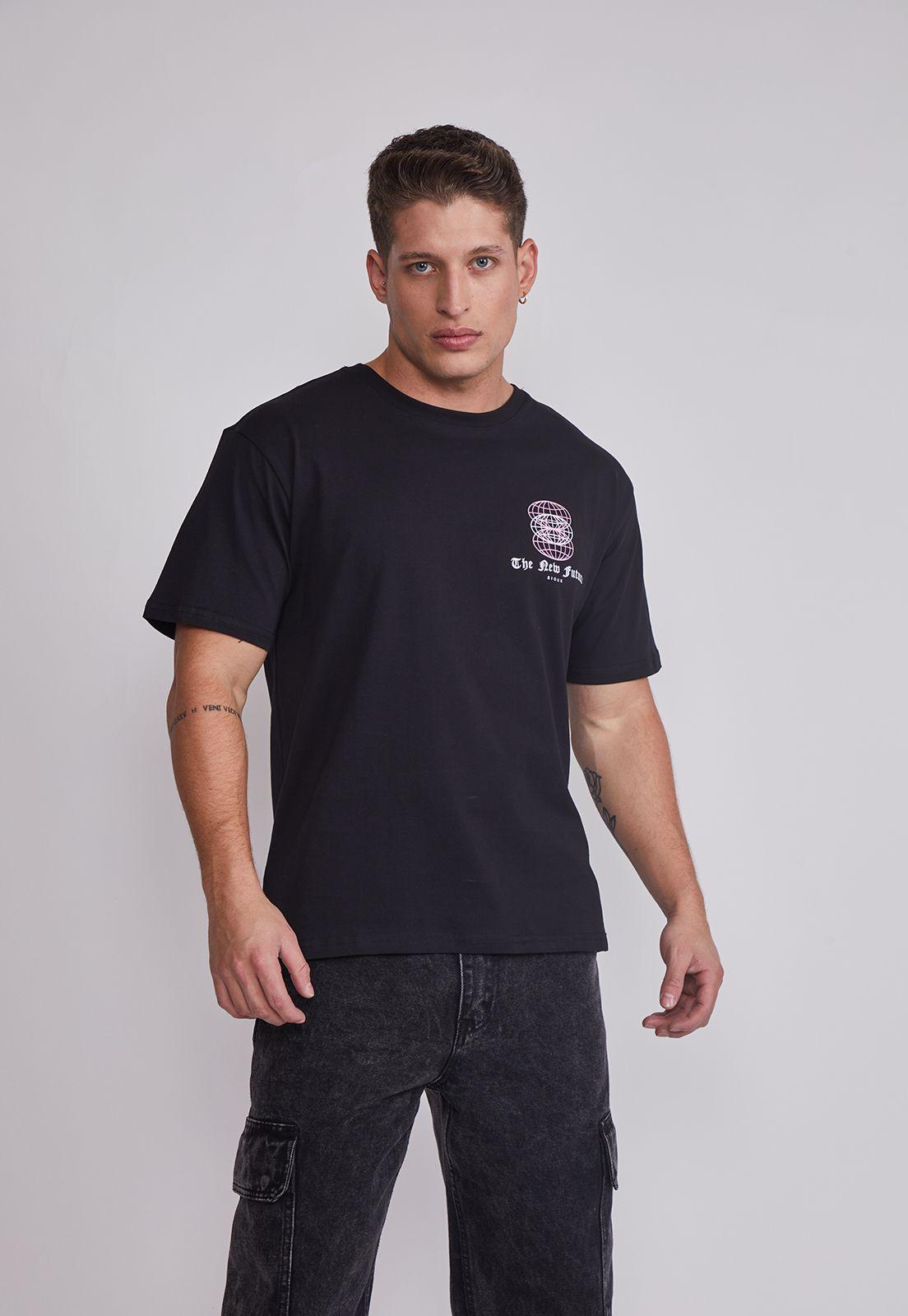 Polera Hombre Future Negro Sioux-0