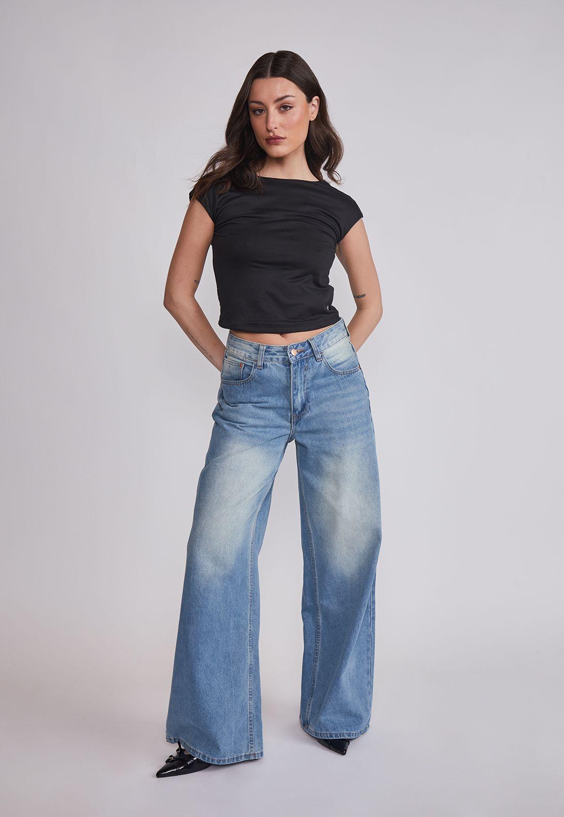 Polera Mujer Espalda Rebajada Negro Sioux-3