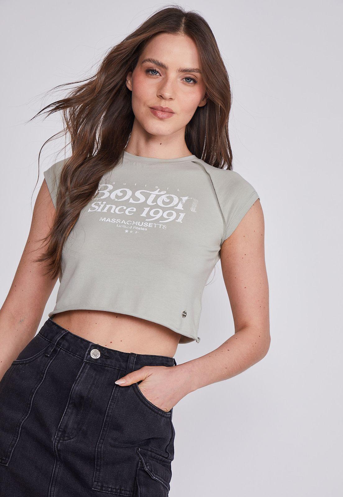 Polera Mujer Verde Lavado Bostom Sioux-2