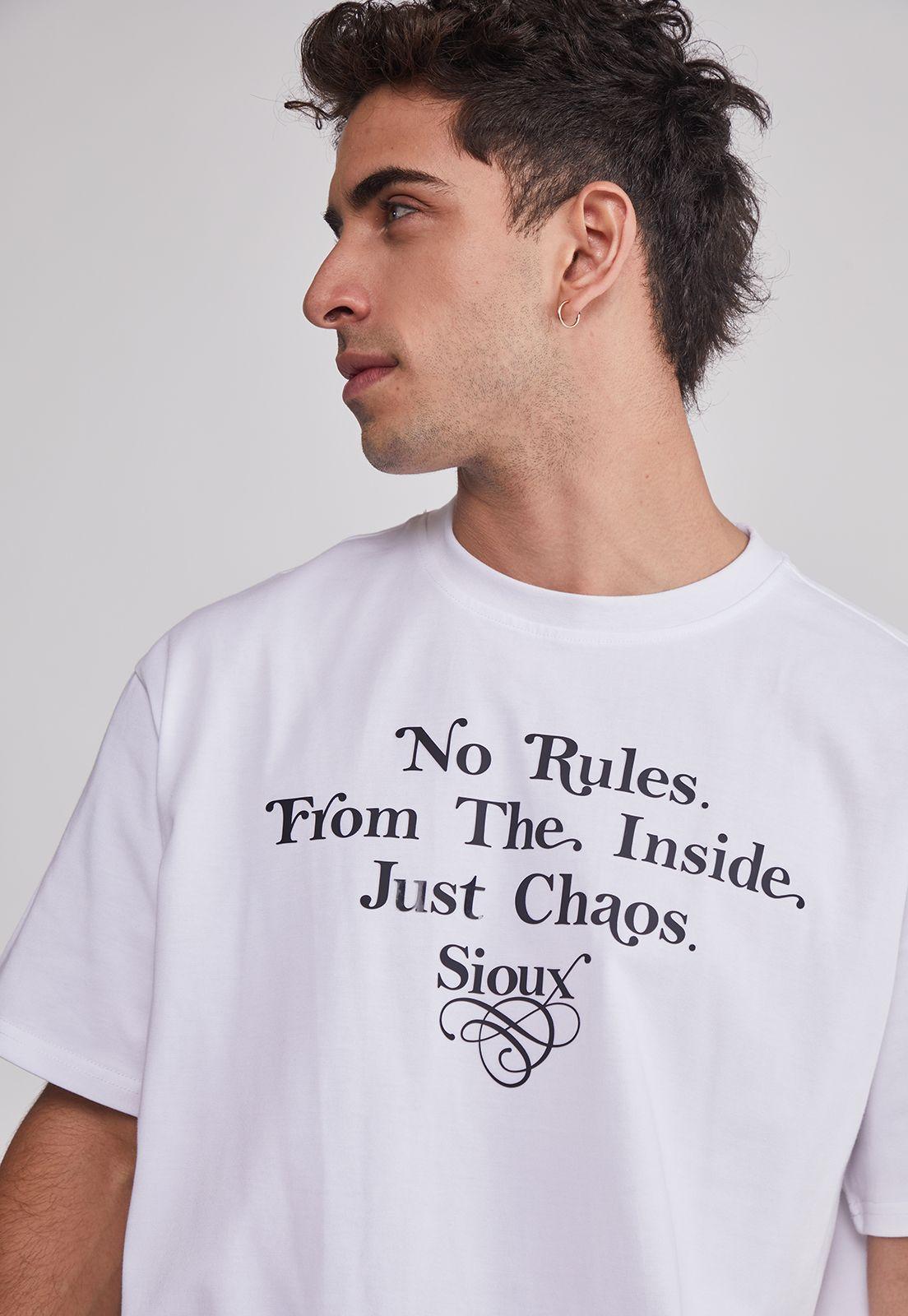 Polera Hombre Relaxed Gorras Blanco Sioux-4