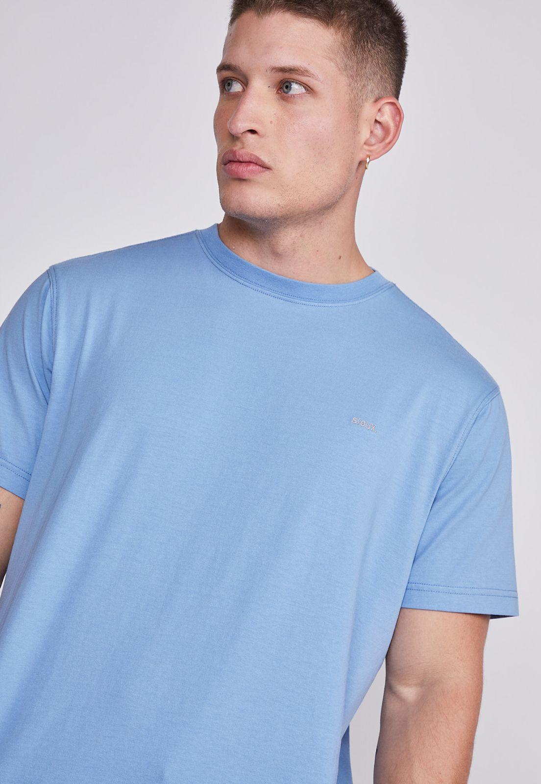 Polera Hombre Celeste Basica Sioux-0
