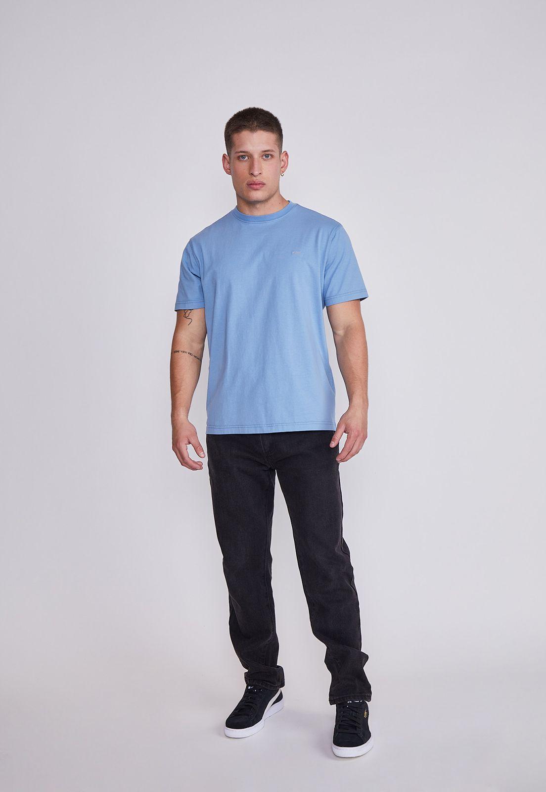 Polera Hombre Celeste Basica Sioux-3