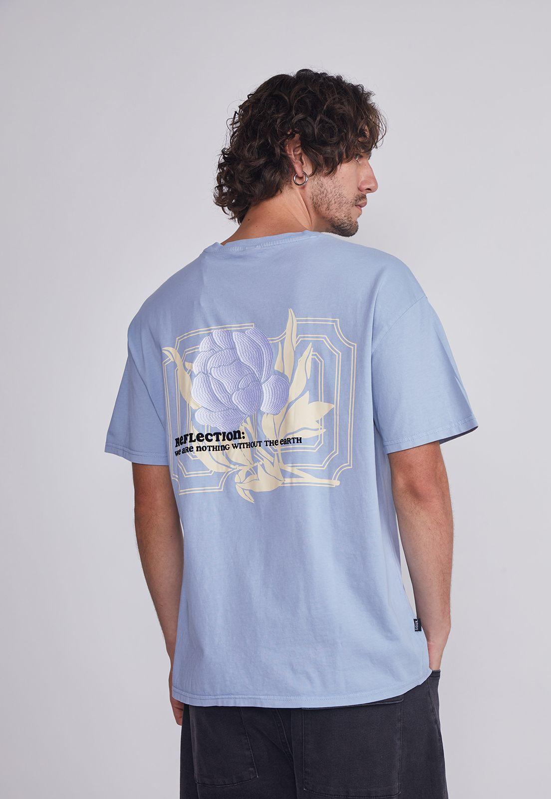 Polera Hombre Celeste Bordado Sioux-3