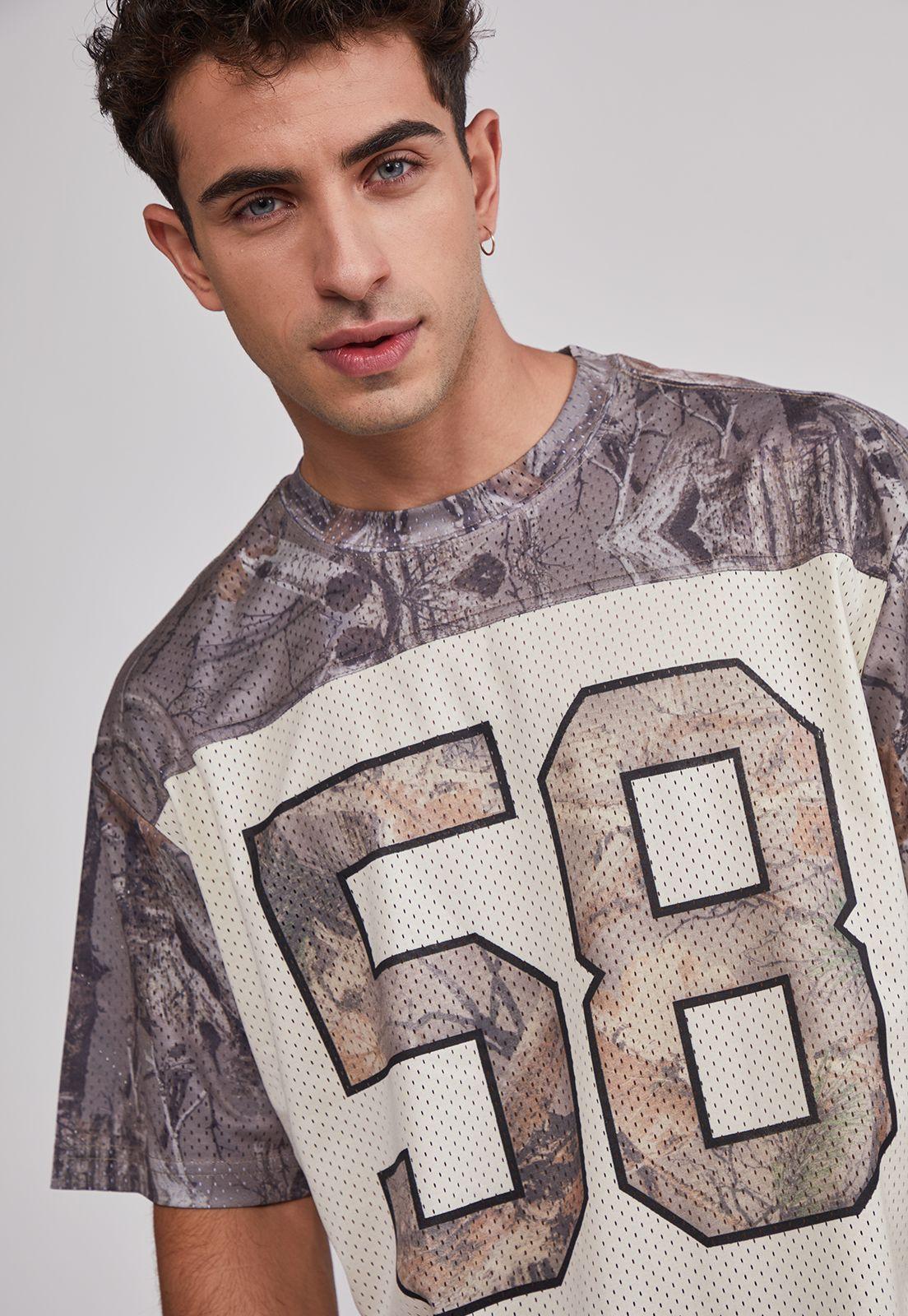 Polera Hombre Camuflado Fútbol Café Sioux-3