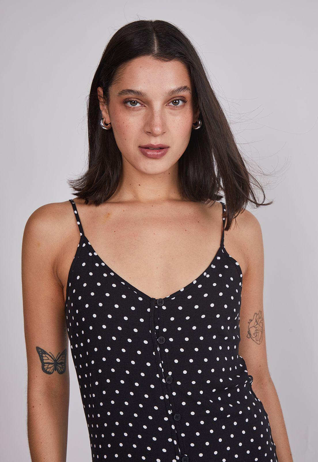 Vestido Mujer Largo Pabilo Negro Sioux-2