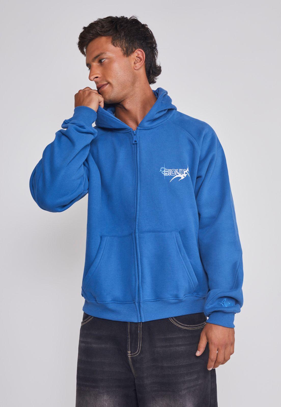 Polerón Hombre Estrellas Azul Sioux-0