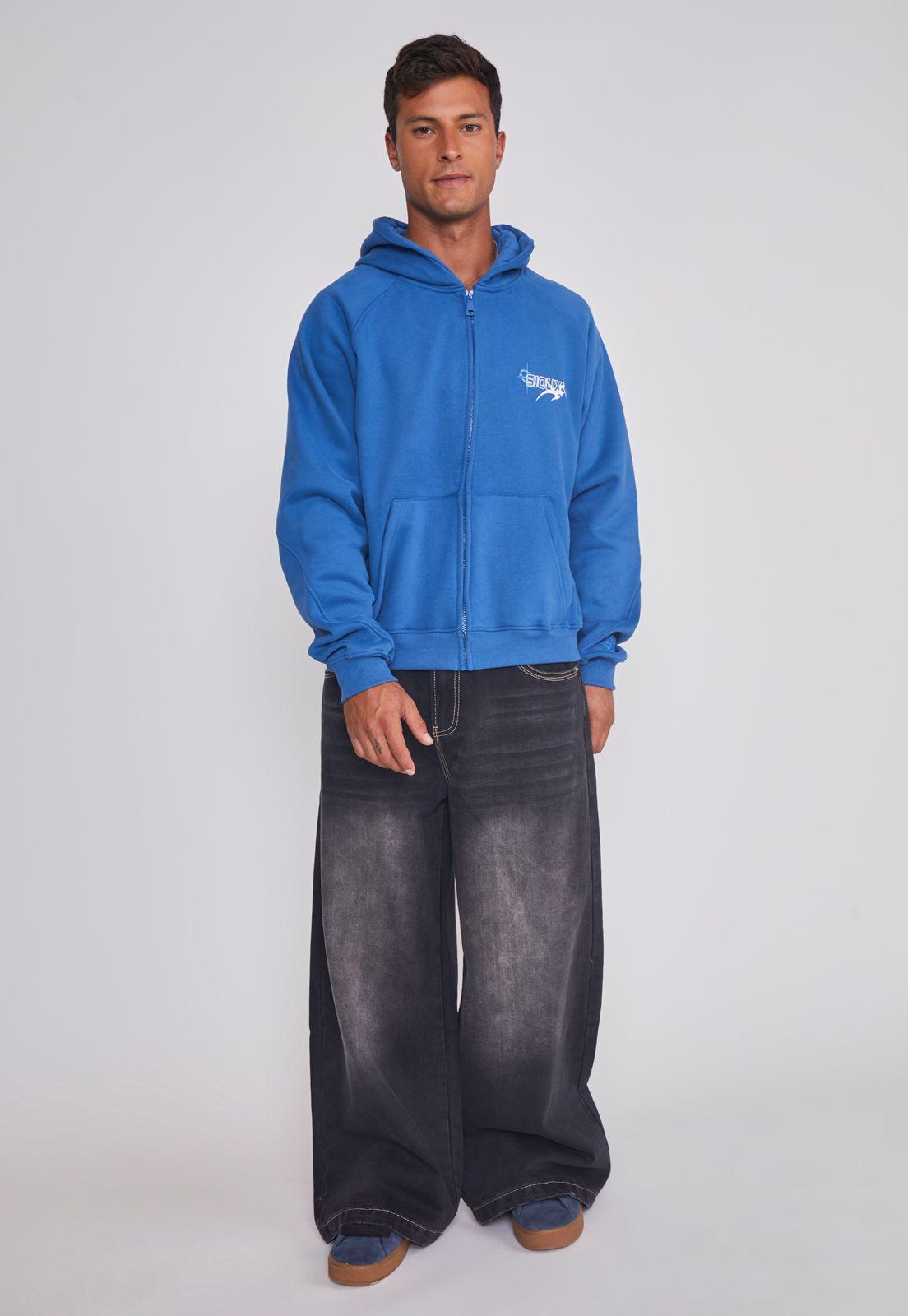 Polerón Hombre Estrellas Azul Sioux-2