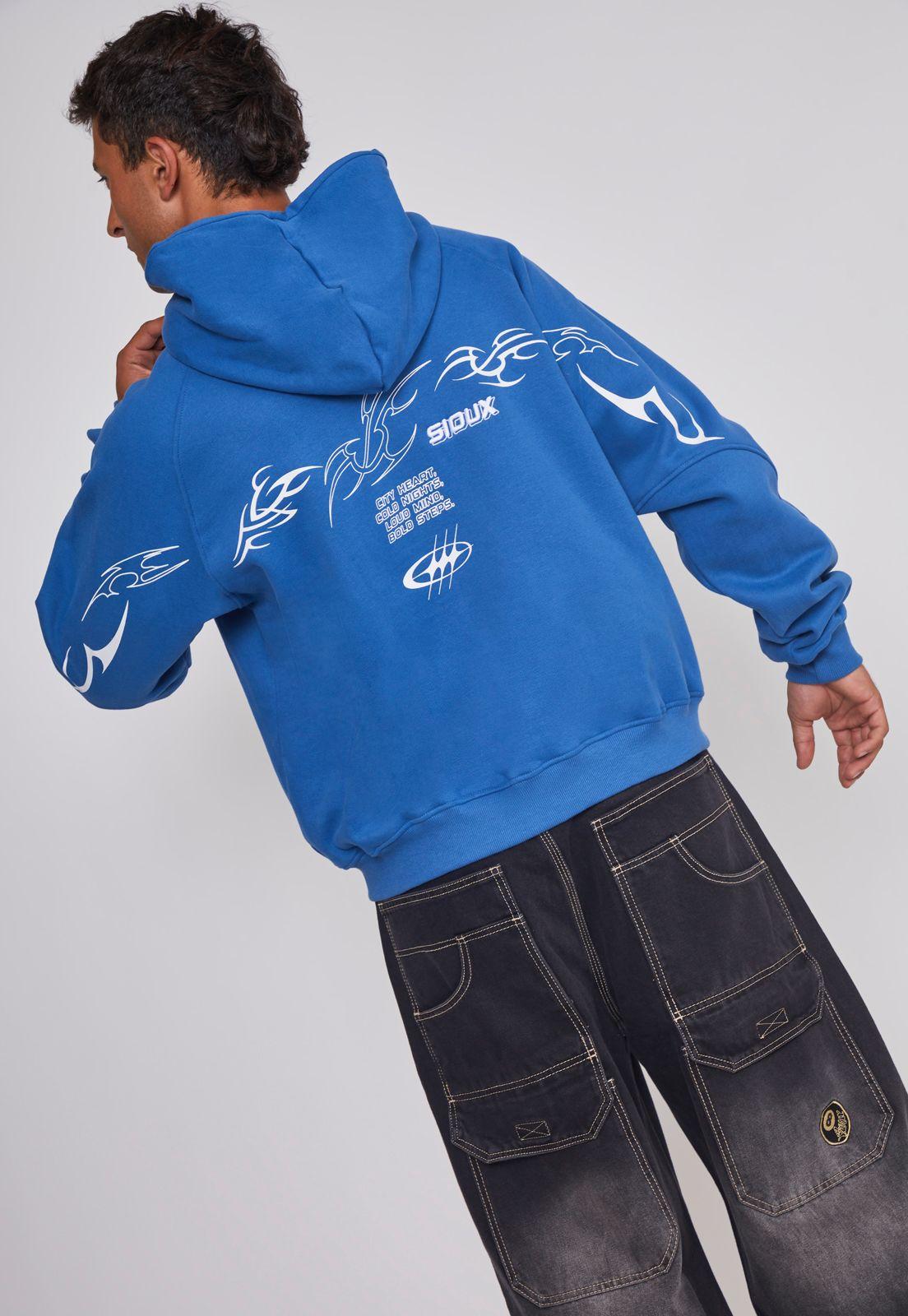 Polerón Hombre Estrellas Azul Sioux-4