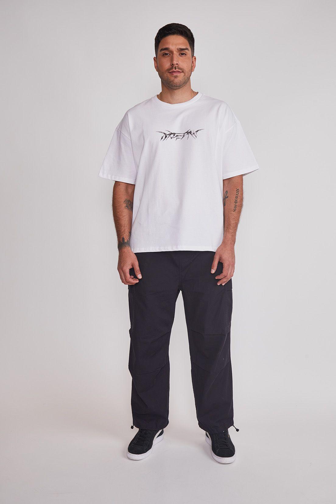 Pantalón Hombre Cargo Parachute Negro Sioux-4