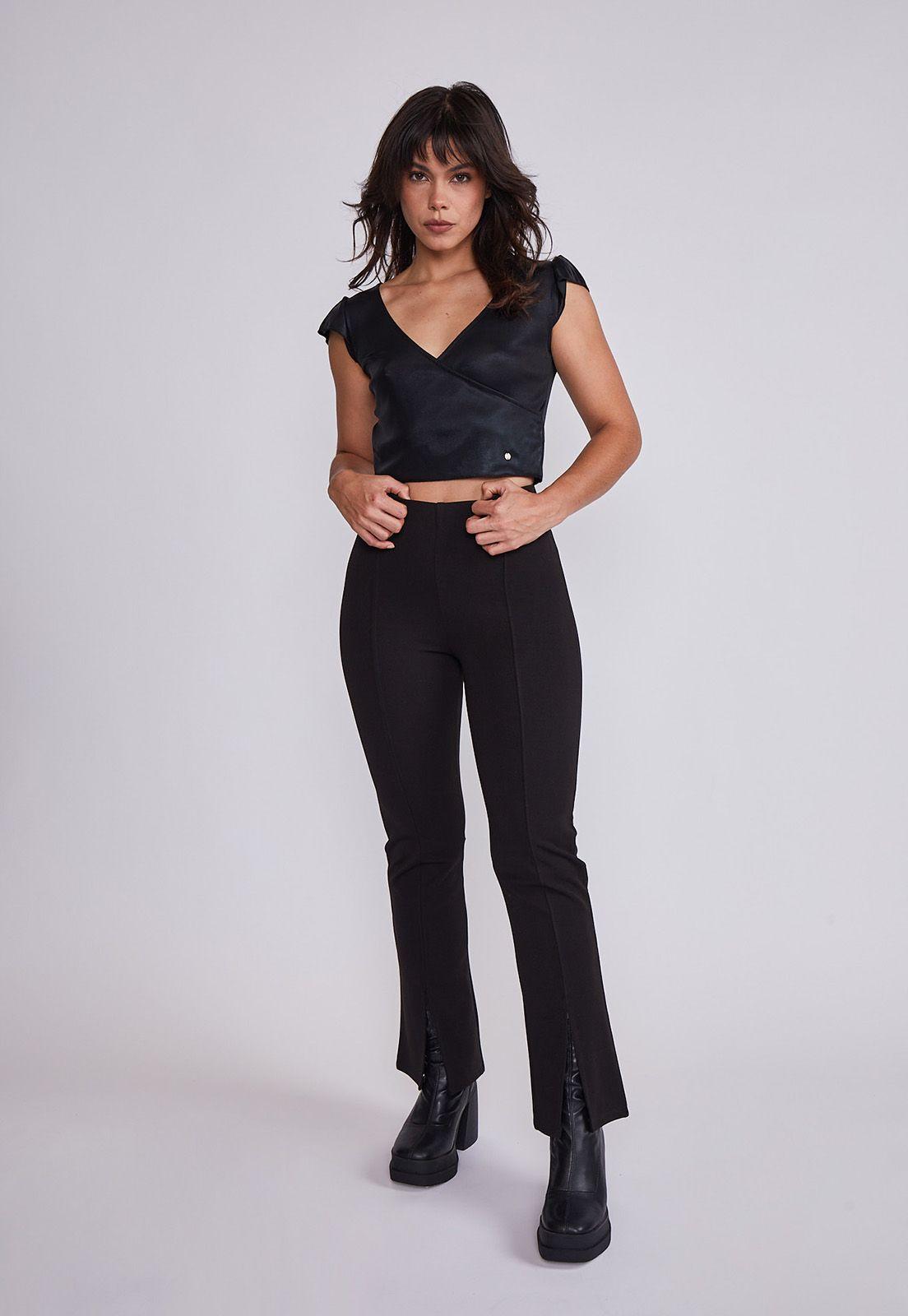 Peto Mujer Negro Night Escote Cruzado Sioux-3