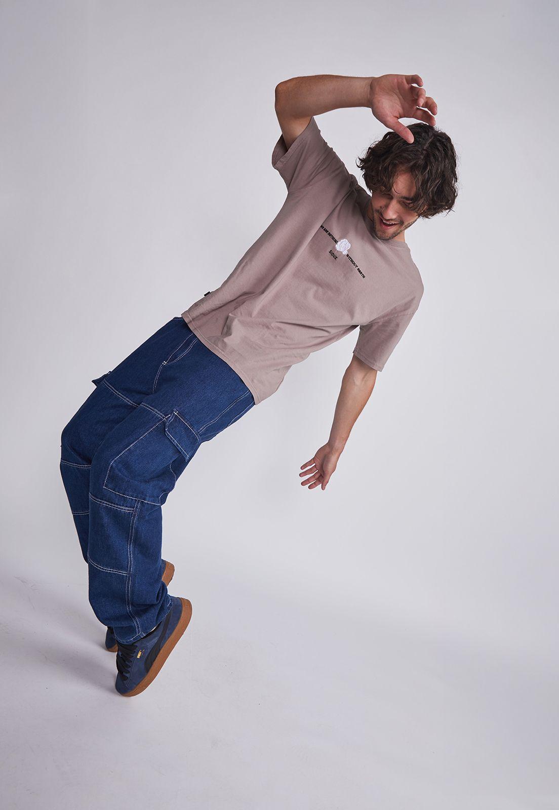 Jeans Hombre Azul Recto Contraste Sioux-5