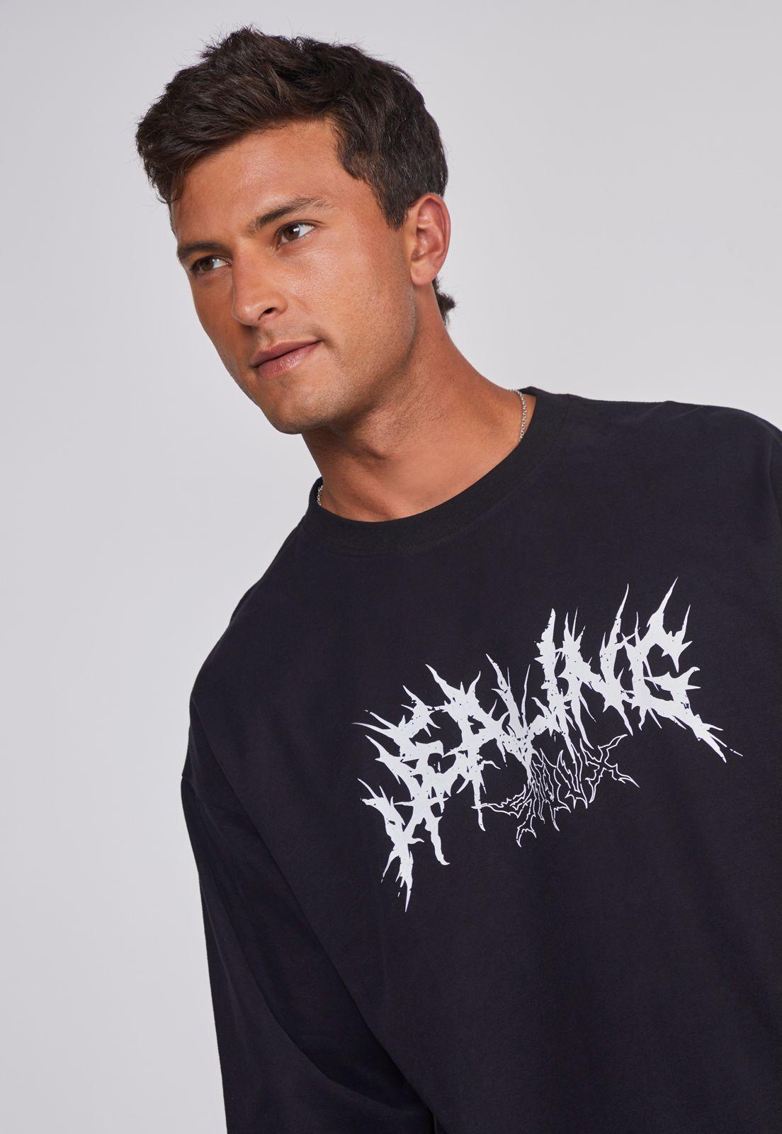 Polera Hombre Death Moda Negro Sioux-3