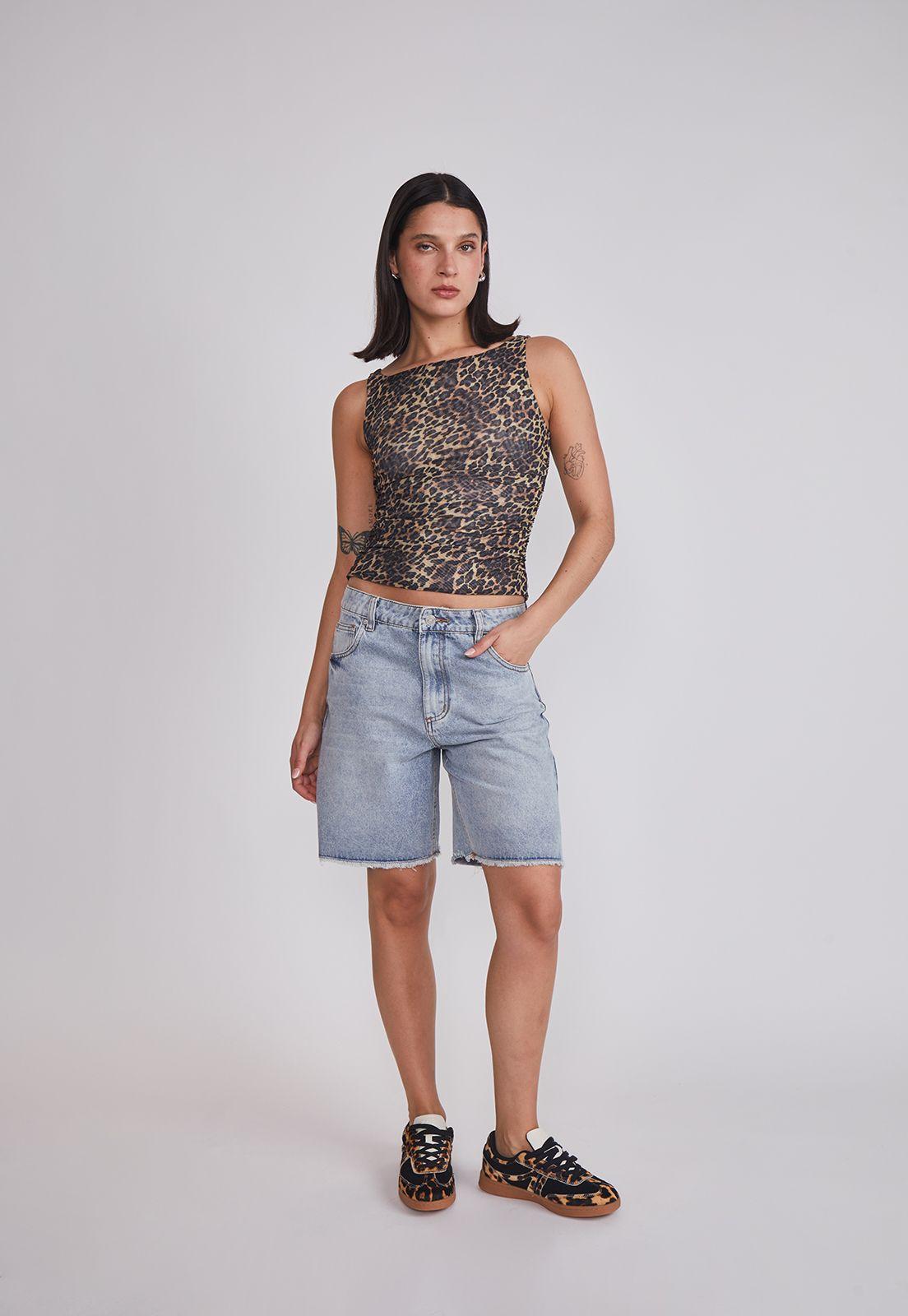 Short Mujer Denim Lavado Celeste Sioux-4