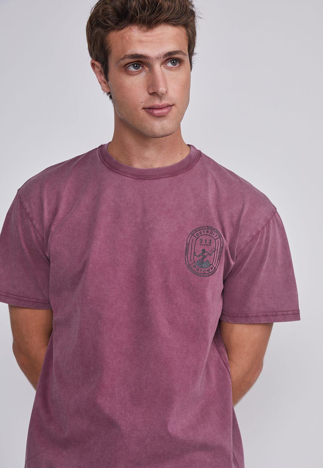 Polera Hombre Detroit Burdeo Sioux-1