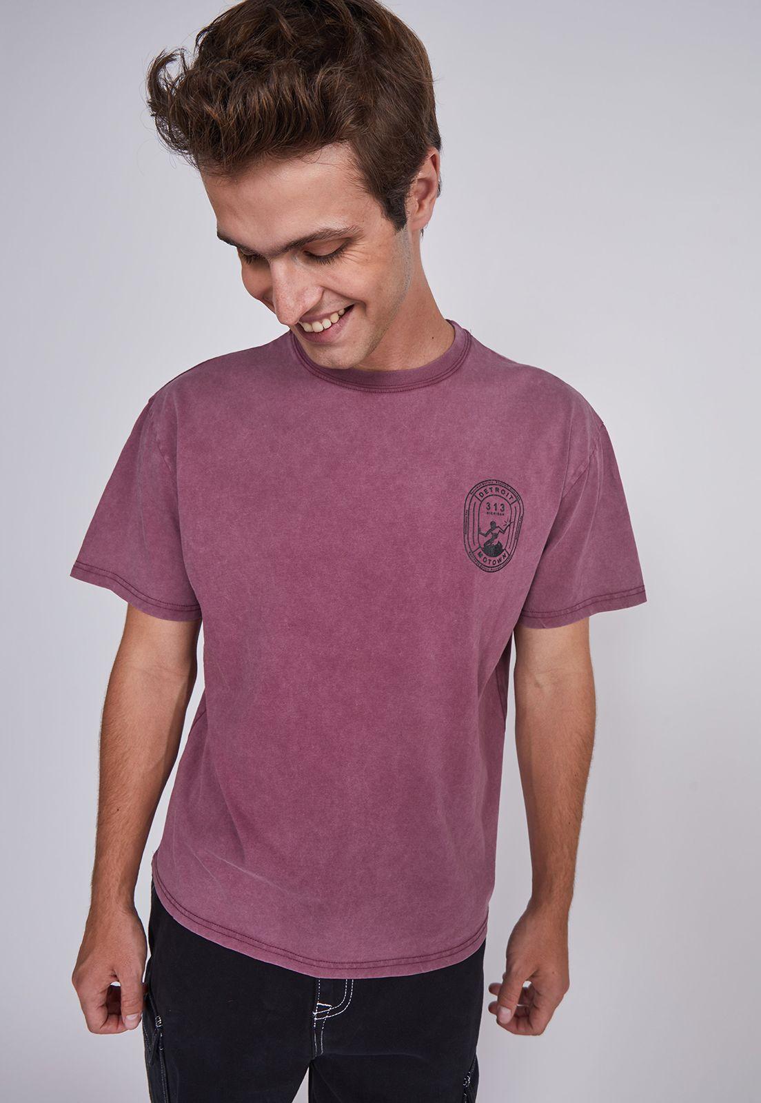 Polera Hombre Detroit Burdeo Sioux-2