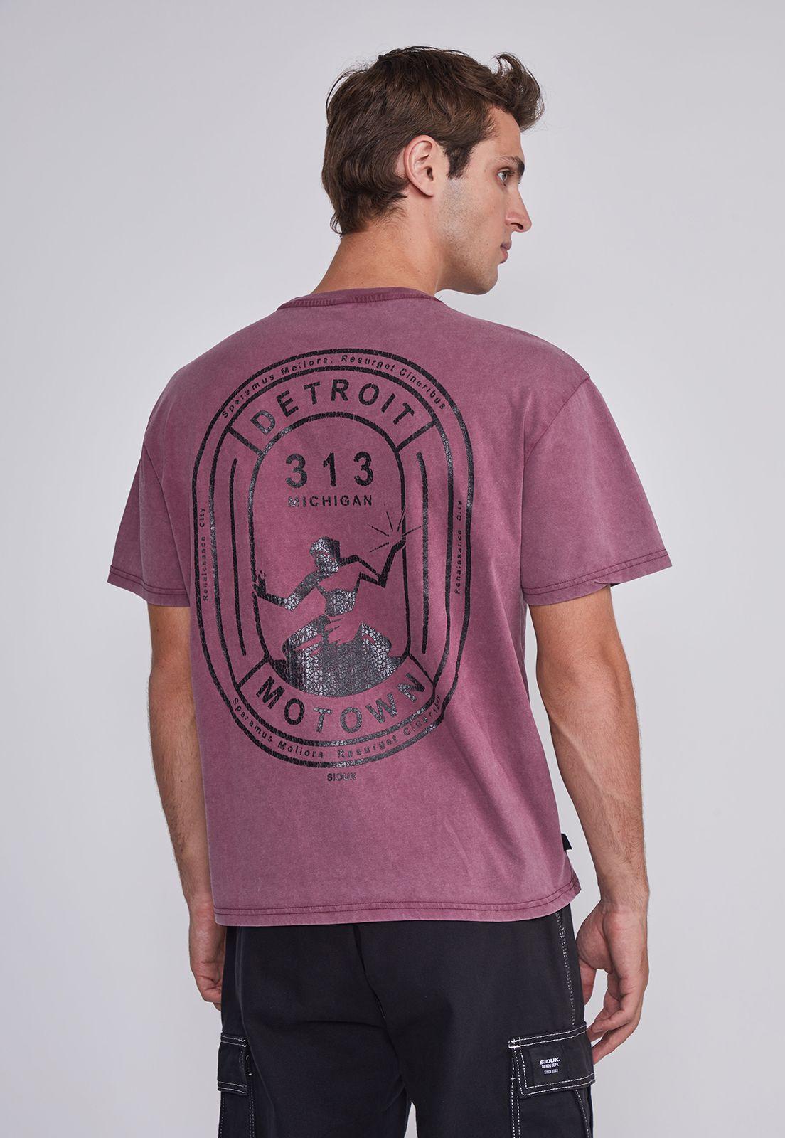 Polera Hombre Detroit Burdeo Sioux-3