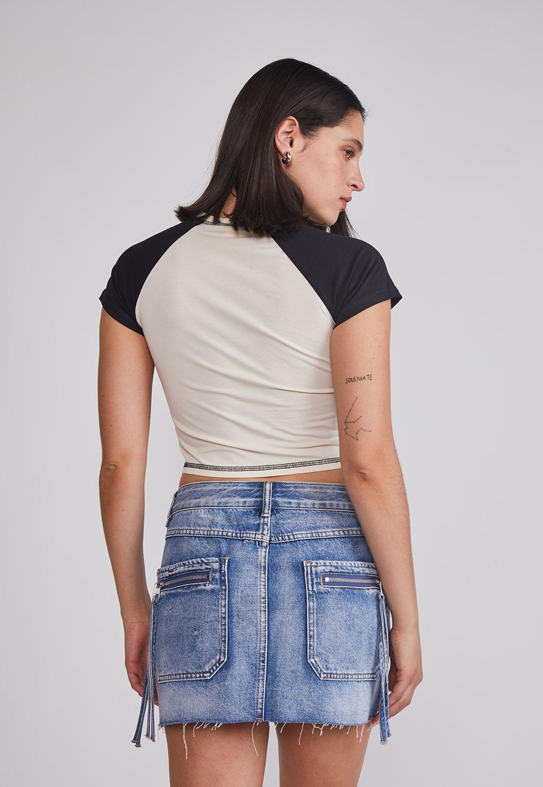 Polera Mujer Estampado Crudo Sioux-3