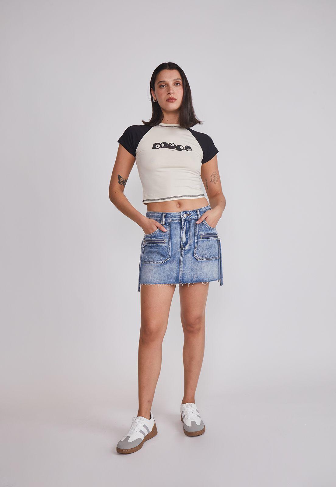 Polera Mujer Estampado Crudo Sioux-4